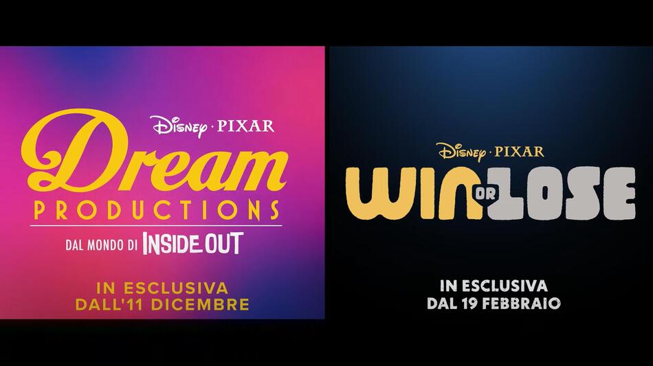 Disney+ annuncia uscita delle serie Pixar 'Win or Lose' e 'Dream Productions dal mondo di Inside Out'