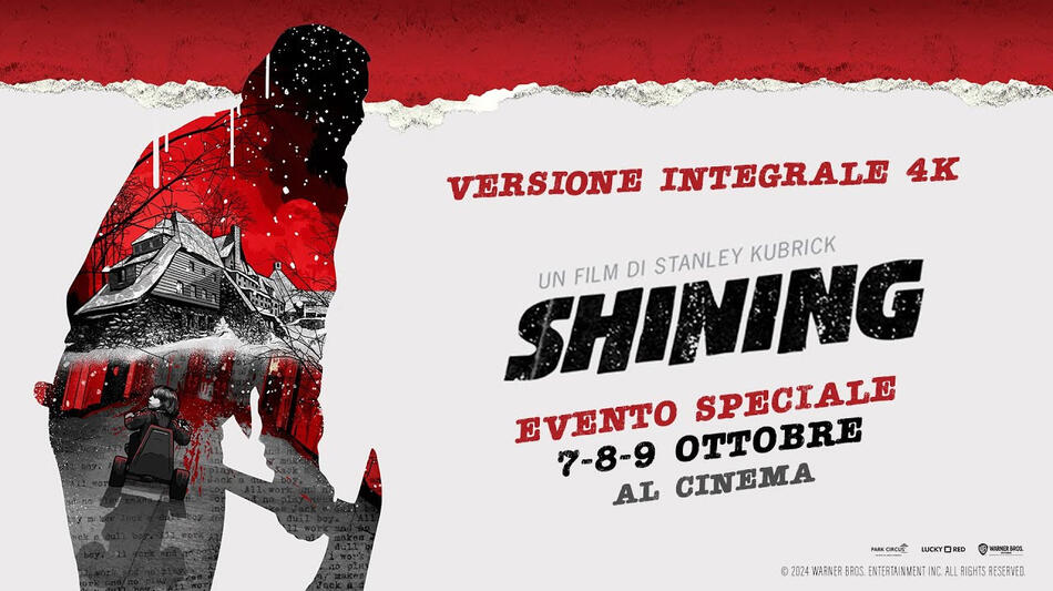 Shining - Poster orizzontale versione 4k cinema 2024