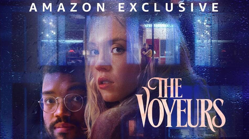 The Voyeurs film Sydney Sweeney e Justice Smith - Poster orizzontale