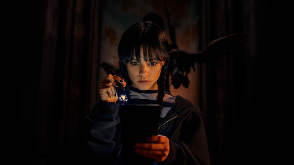 Jenna Ortega come Wednesday Addams in Mercoledì 1x02