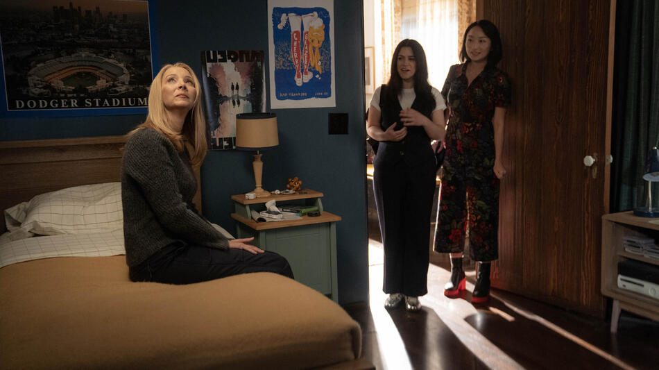 (S-D) Lisa Kudrow come Lydia, Abbi Jacobson come Leslie e Poppy Liu come Sarah in No Good Deed 1x02