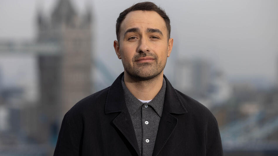 Jamie Demetriou al photocall di Back in Action a Cheval Three Quays, il 17 gennaio 2025 a Londra, Regno Unito