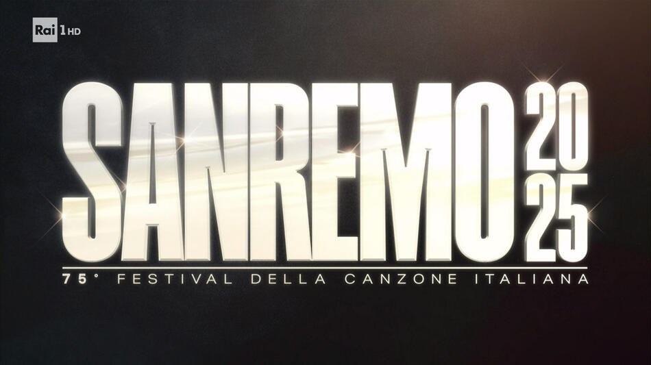 Sanremo 2025 - Poster logo orizzontale