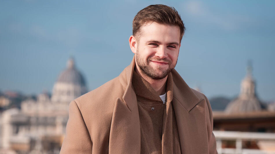 Leo Woodall alla premiere italiana in Roma di Bridget Jones - Un amore di ragazzo il 5 febbraio 2025