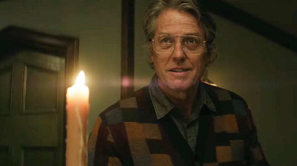 Hugh Grant in Heretic, scena da trailer