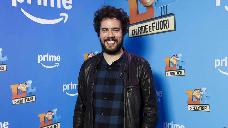 Andrea Pisani al photocall di LOL: chi ride è fuori - Stagione 5