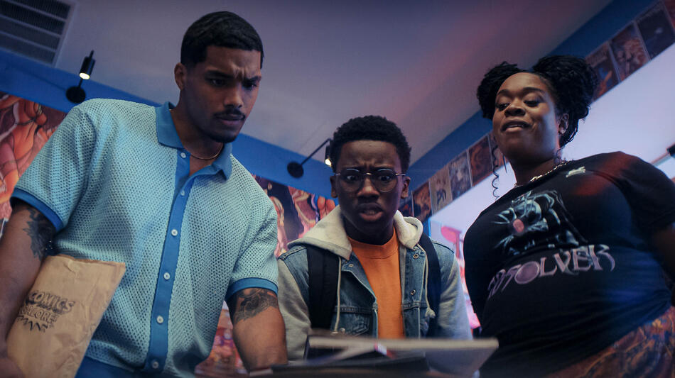 Rome Flynn, Ramon Reed e Bria Henderson in Side Quest 1x02