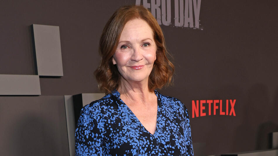 Joan Allen alla première mondiale di Zero Day il 18 febbraio 2025 a New York City.