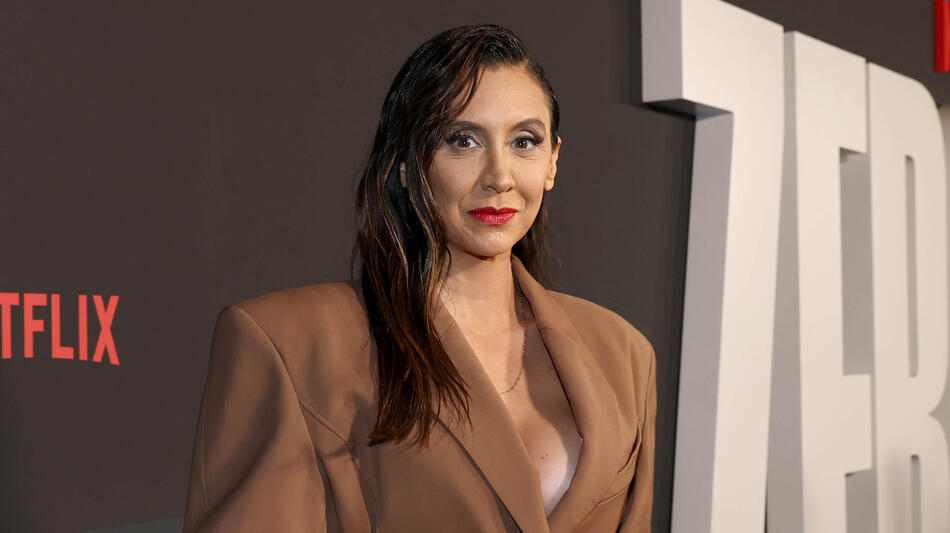 Mozhan Navabi alla prima mondiale di Zero Day il 18 febbraio 2025 a New York City