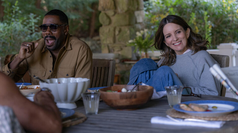(S-D) Colman Domingo come Danny e Tina Fey come Kate in The Four Seasons 1x01