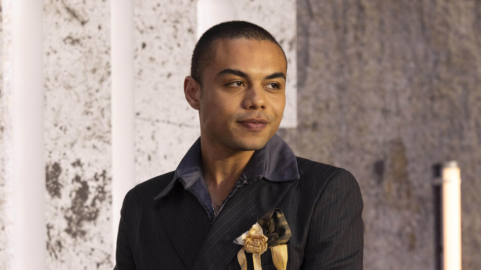 Jim Caesar partecipa alla première mondiale di Havoc di Netflix al BFI IMAX il 15 aprile 2025 a Londra, Inghilterra