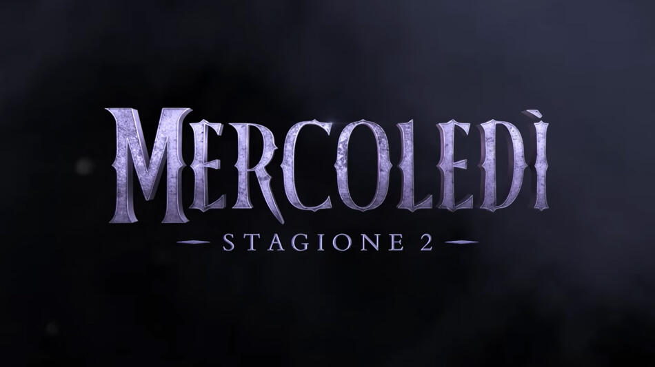 Mercoledì - Stagione 2, Poster logo orizzontale da trailer