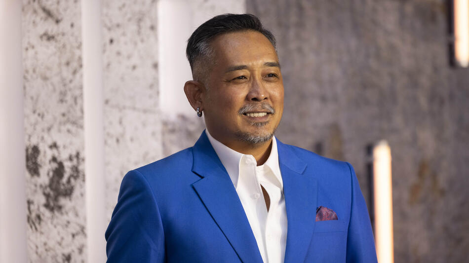 Sunny Pang partecipa alla première mondiale di Havoc di Netflix al BFI IMAX il 15 aprile 2025 a Londra, Inghilterra