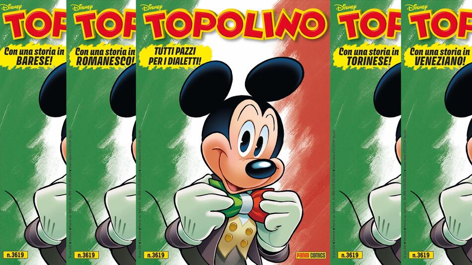 Topolino 3619, copertine dialetti