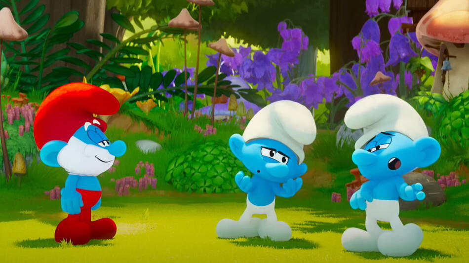 I Puffi - Il Film, scena da trailer