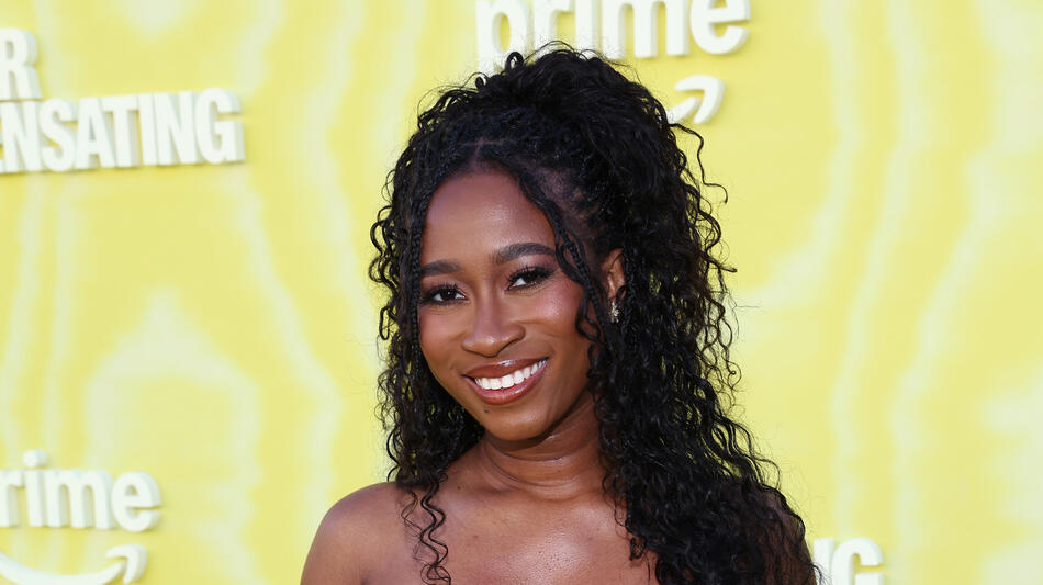 Yasmine Sahid attends Overcompensating Screening And After-Party at Hollywood Palladium on May 14, 2025 in Los Angeles, California