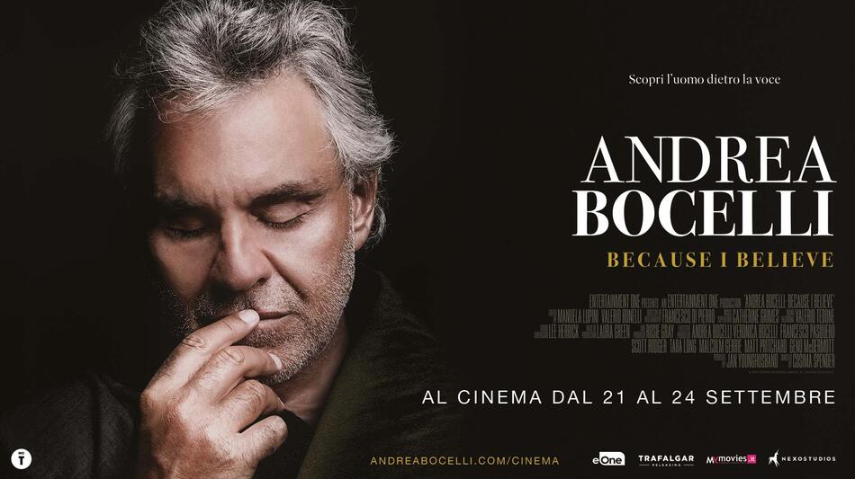 Andrea Bocelli: Because I Believe - Poster orizzontale