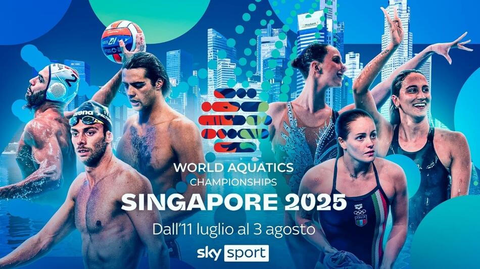 World Aquatics Championships 2025 su Sky e NOW