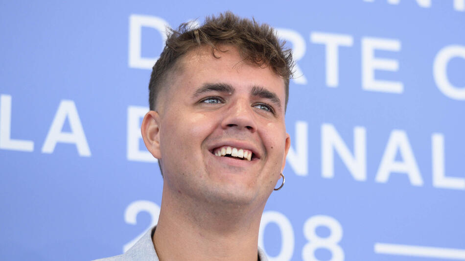 L'attore Samuel Volturno al photocall del film Un anno di scuola di Laura Samani alla 82a Mostra del Cinema di Venezia, domenica 31 agosto 2025