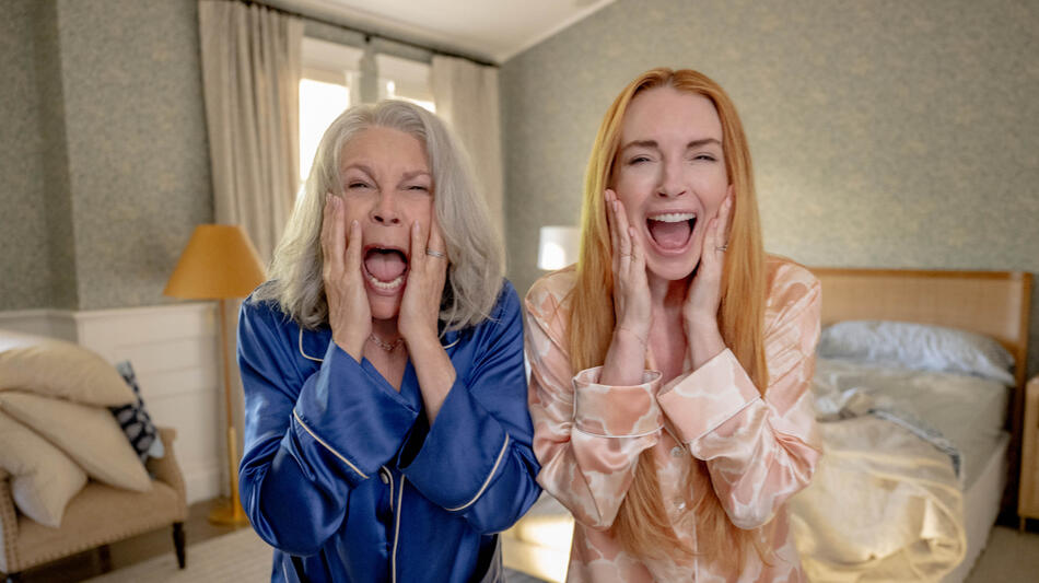 (S-D) Jamie Lee Curtis come Tess Coleman e Lindsay Lohan come Anna Coleman in Quel pazzo venerdì, sempre più pazzo