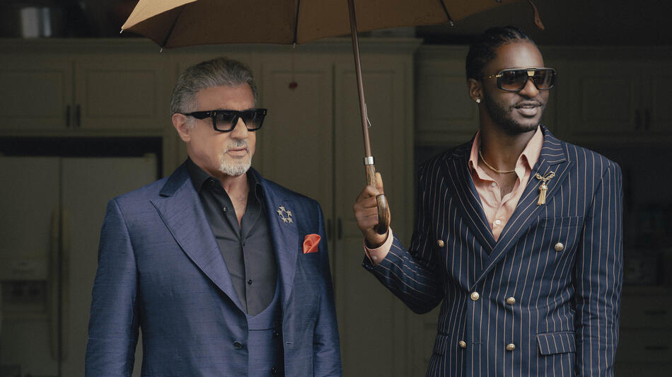 Sylvester Stallone come Dwight Manfredi e Jay Will come Tyson in Tulsa King 3x05