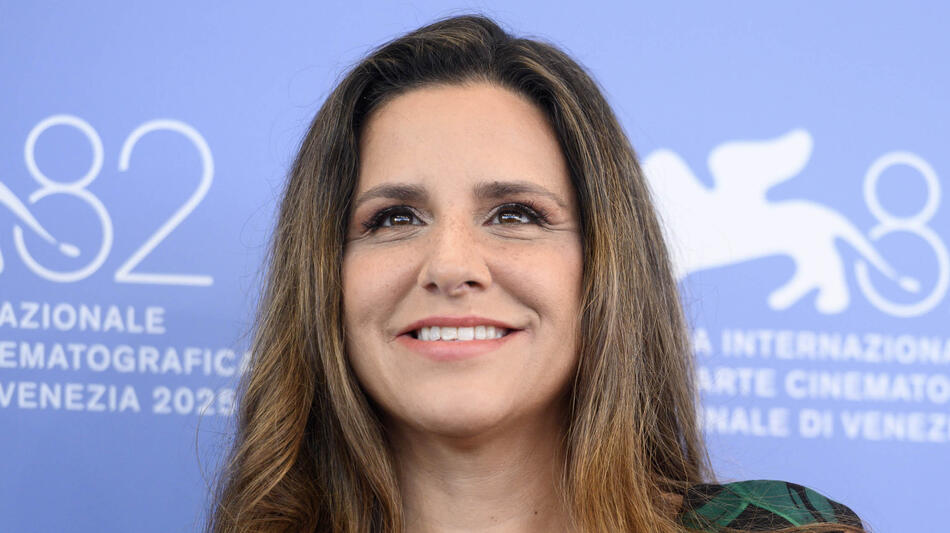 La produttrice Terri Piñon al photocall del film Kim Novak's Vertigo di Alexandre O. Philippe alla 82a Mostra del Cinema di Venezia, lunedì 1 settembre 2025