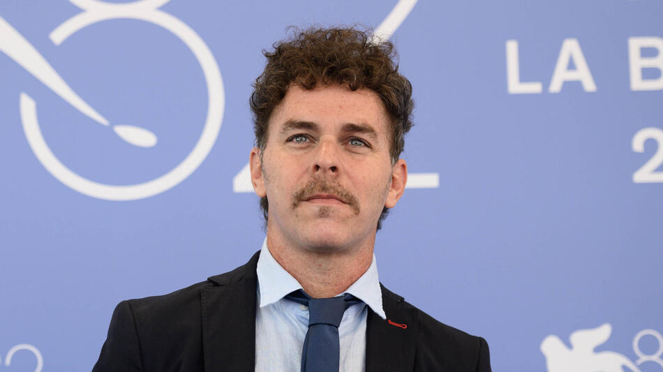 Il regista Alejo Moguillansky al photocall del film Pin de Fartie alla 82a Mostra del Cinema di Venezia, giovedì 4 settembre 2025
