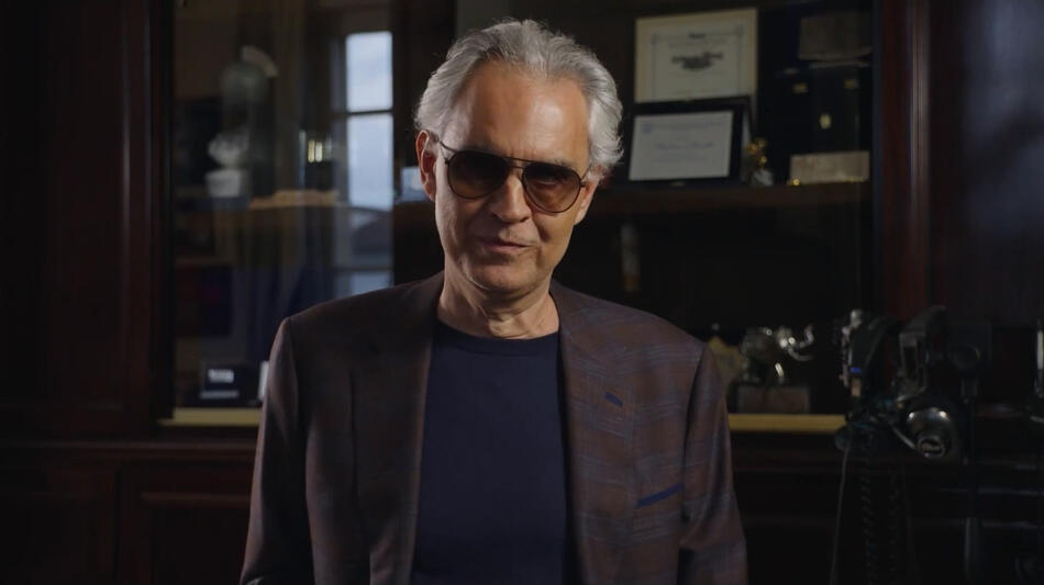 Andrea Bocelli Because I Believe, scena da clip Provini