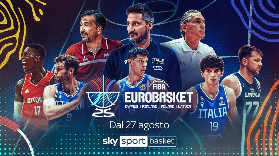 FIBA EuroBasket 2025 su Sky e NOW