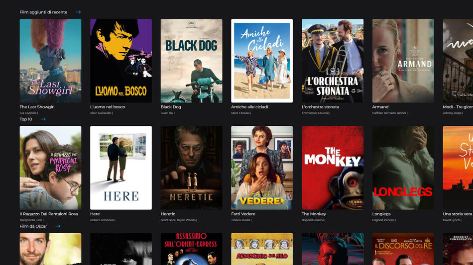 FilmAndMoreTV - schermata mobile