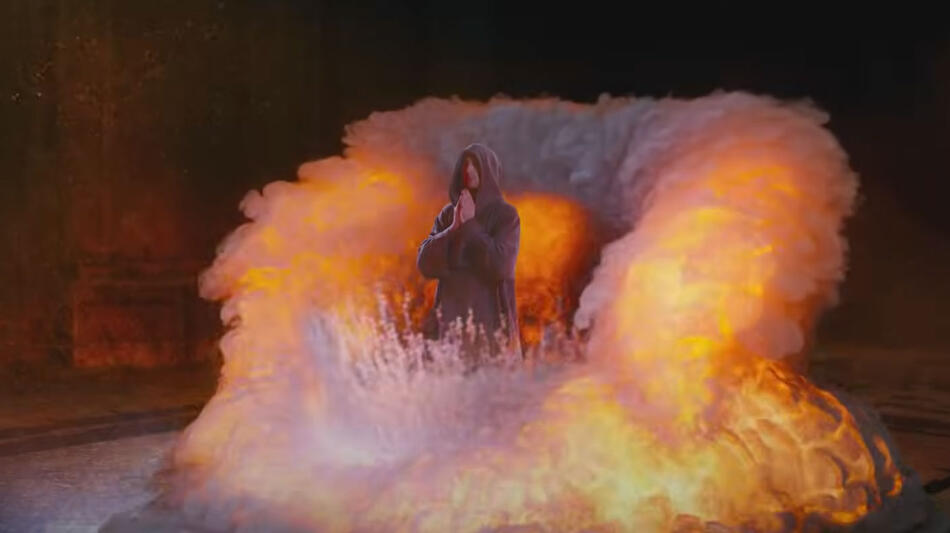 Il Monaco che vinse l'Apocalisse, scena da trailer