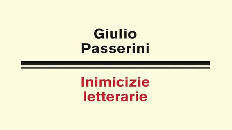 Inimicizie letterarie di Giulio Passerini - Copertina libro