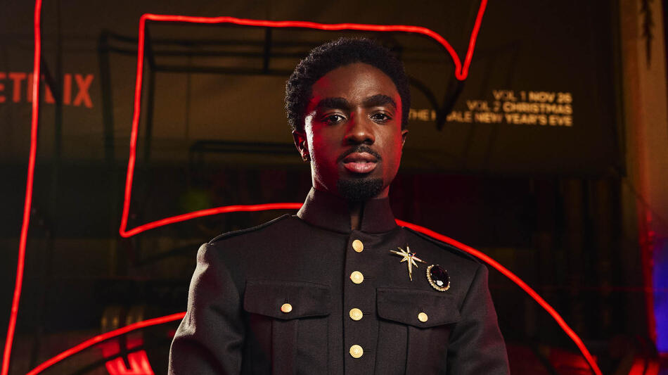 Caleb McLaughlin alla World Premiere di Stranger Things - Stagione 5 al TCL Chinese 6 Theatres il 6 Novembre 2025 in Hollywood, California