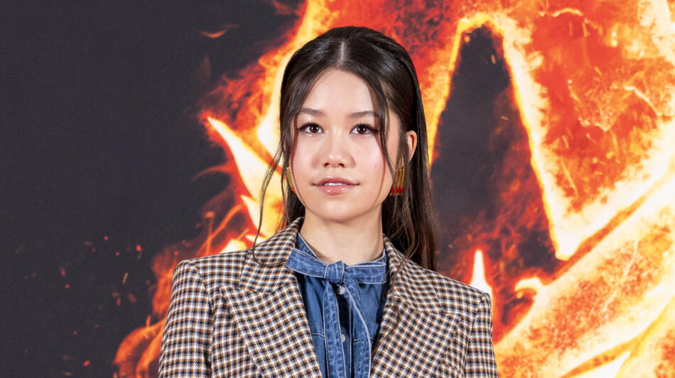 Trinity Jo-Li Bliss all'Hotel Principe di Savoia in occasione dell'anteprima italiana di Avatar: Fuoco e Cenere