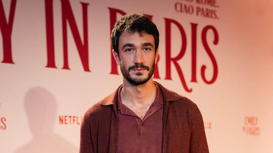 Eugenio Franceschini a Venezia per la campagna promozionale di Emily in Paris S- Stagione 5, il 12 Dicembre 2025