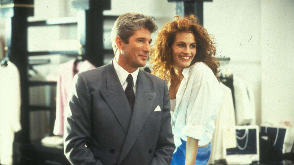 Richard Gere e Julia Roberts in Pretty Woman - Immagine dal set
