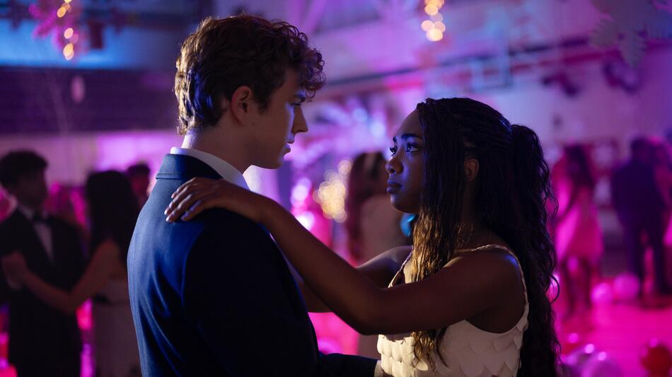 Walker Scobell come Percy Jackson e Leah Sava Jeffries come Annabeth Chase in Percy Jackson e gli Dei dell'Olimpo - Stagione 3 - First Look