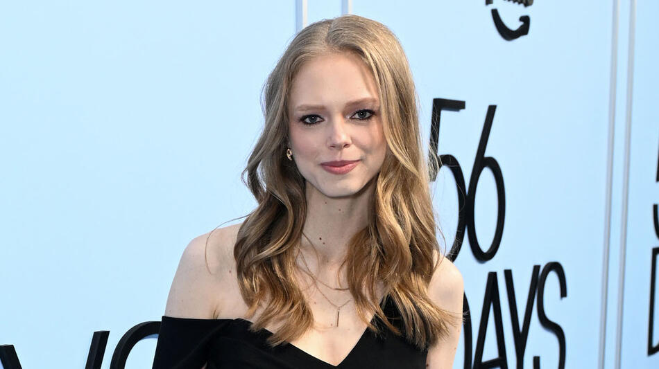 Megan Peta Hill partecipa alla proiezione della première globale di '56 Giorni' di Prime Video all'Hammer Museum l'11 febbraio 2026 a Los Angeles, California.