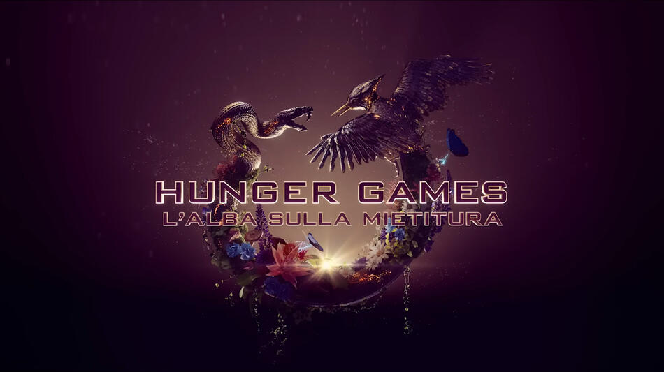 Hunger Games L'alba sulla mietitura - Poster logo orizzontale