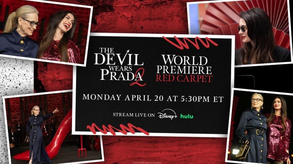 Il Diavolo Veste Prada 2, il red carpet della premiere in diretta da New York su Disney+