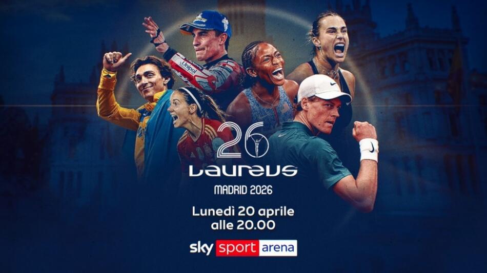 Laureus World Sports Awards 2026 su Sky e NOW