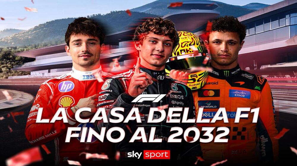 Formula 1 in Italia su Sky e NOW fino al 2032