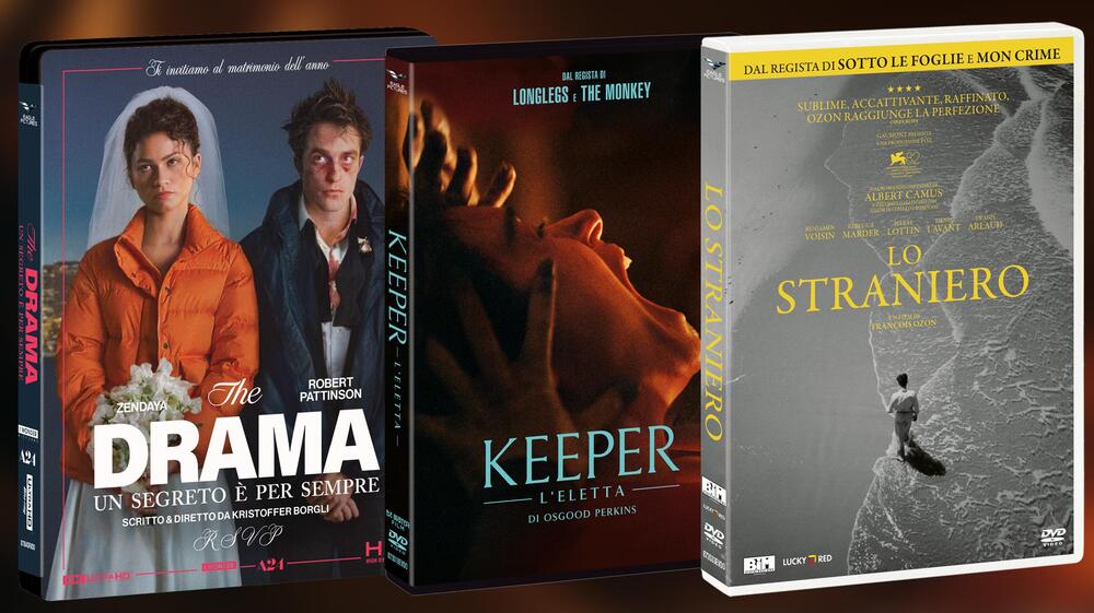 Homevideo, Luglio 2026 'Keeper - L'eletta', 'Lo straniero', 'The Drama - Un segreto è per sempre' tra le uscite