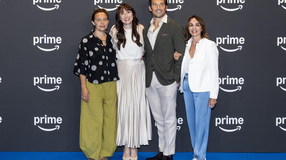 Felicia Kingsley e Giacomo Gianniotti al Prime Video Presents Italia 2026 per presentare Due cuori in affitto, il 9 luglio 2026 in Roma (Italia)