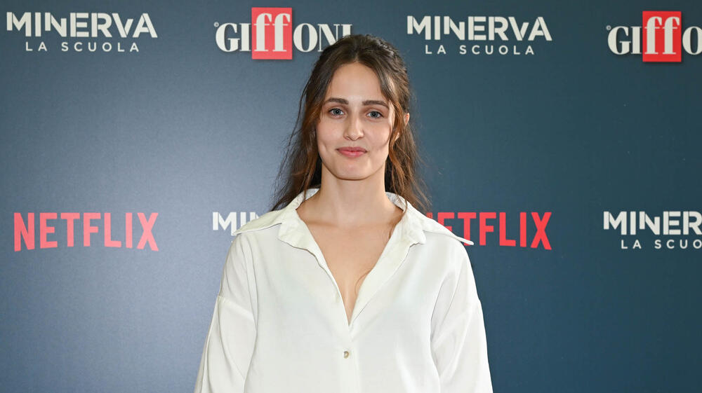 Nicole Malaj all'anteprima di Minerva - La Scuola al Giffoni Film Festival, il 21 luglio 2026
