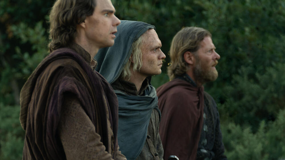 Matthew Needham, Tom Glynn-Carney, Jefferson Hall in House of the Dragon 3x07