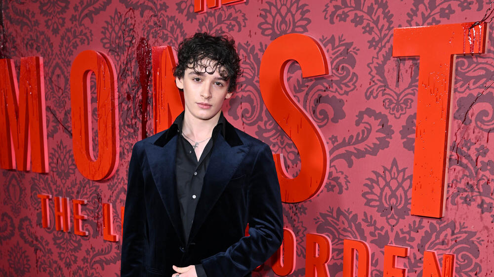 Oliver Spenceman alla première newyorkese di Monster: The Lizzie Borden Story il 16 settembre 2026 a New York