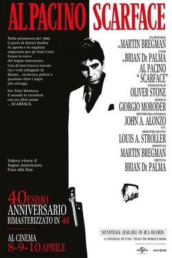 Scarface di Brian De Palma - Poster film 2024