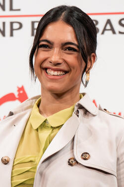 Ester Pantano al photocall per I Leoni di Sicilia alla Festa del Cinema di Roma 2023