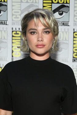 Florence Pugh attende il Marvel Studios Panel nella Hall H al SDCC in San Diego, in California, il 27 luglio 2024